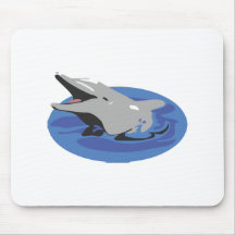 Swimming Dolphin Mousepads