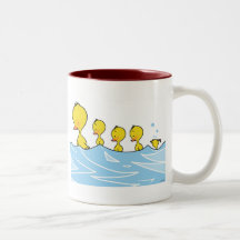 Swimming Duck Family Coffee Mug