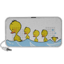 Swimming duck family iPod speakers