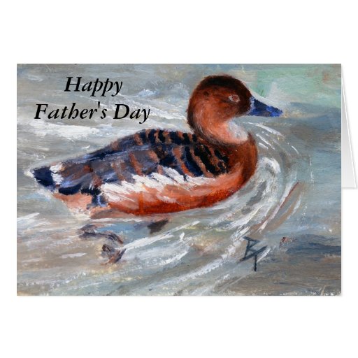 Swimming Duck Father's Day Card