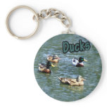 Swimming Ducks Key Chain