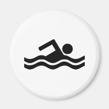 Swimming Fridge Magnet