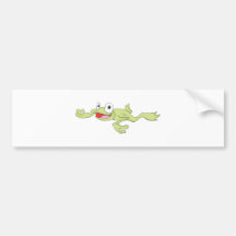 Swimming Frog Bumper Stickers