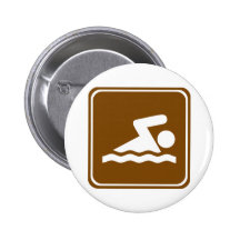 Swimming Highway Sign Button