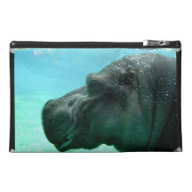 Swimming Hippo Accessories Bag