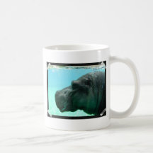 Swimming Hippo Coffee Mug