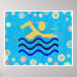 Swimming:  Hot Times Cool Mind Poster
