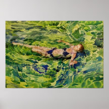 SWIMMING IN THE SEA POSTERS