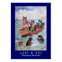 Swimming Instructor / Canoe Rentals - Two Sided Business Cards