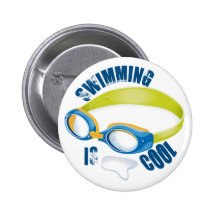 SWIMMING IS COOL PIN
