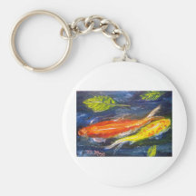 Swimming Koi Fish Key Chains