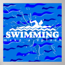 Swimming Make A Splash Poster