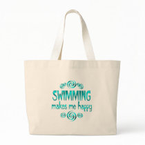 Swimming Makes Me Happy Bags