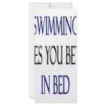 Swimming Makes You Better In Bed rack cards