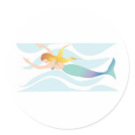 Swimming Mermaid Sticker