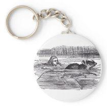 Swimming Mouse keychains