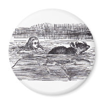 Swimming Mouse magnets