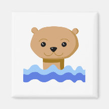 Swimming Otter. Magnets