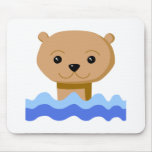 Swimming Otter. Mouse Pad