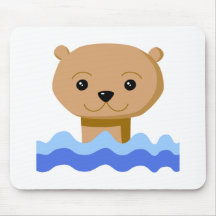 Swimming Otter. Mouse Pad