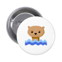 Swimming Otter. Pins