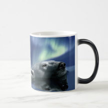 SWIMMING POLAR BEAR COFFEE MUG