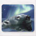 SWIMMING POLAR BEAR MOUSE PADS
