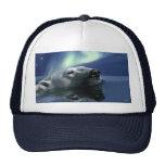 Swimming Polar Bear Wildlife Art Hat