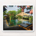 Swimming pool in a tropical resort mousepads