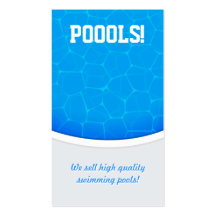 swimming pool seller business cards