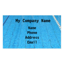 Swimming Pool Tiled Floor Background Business Cards