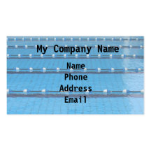 Swimming Pool Tiled Floor Background Business Cards