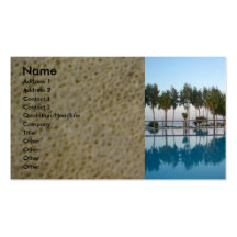 Swimming pool view business cards