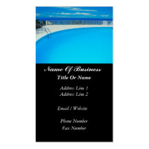 Swimming Pools Business Card