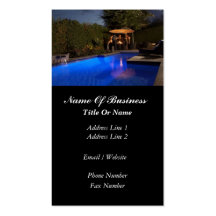 Swimming Pools Business Card