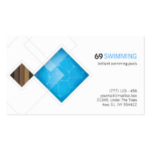 swimming pools business card