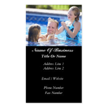 Swimming Pools Business Card