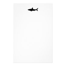 Swimming Shark Personalized Stationery
