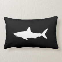 Swimming Shark Throw Pillows