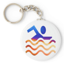 Swimming Success - Cool mind in hot times Keychains