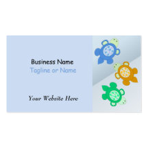 Swimming Turtles Business Card Templates