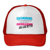 Swimming vs Cheerleading Mesh Hat