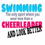 Swimming vs Cheerleading Cut Out
