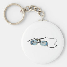 SwimmingGoggles091209 Keychain