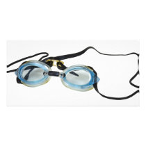 SwimmingGoggles091209 Custom Photo Card