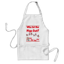 Swine Flu 2009 - Who let the FLU OUT? A/H1N1 Apron