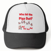 Swine Flu 2009 - Who let the Pigs Out? Trucker Hats