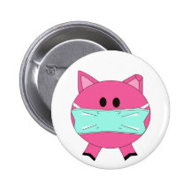 Swine Flu Badge Buttons