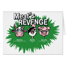 Swine Flu Greeting Card