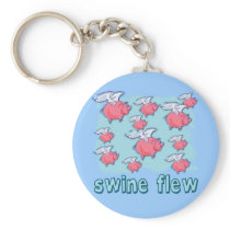 Swine Flu Humour Products Key Chain
